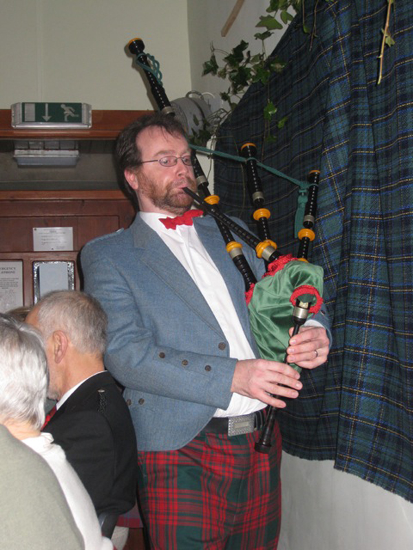 Piping in the Haggis